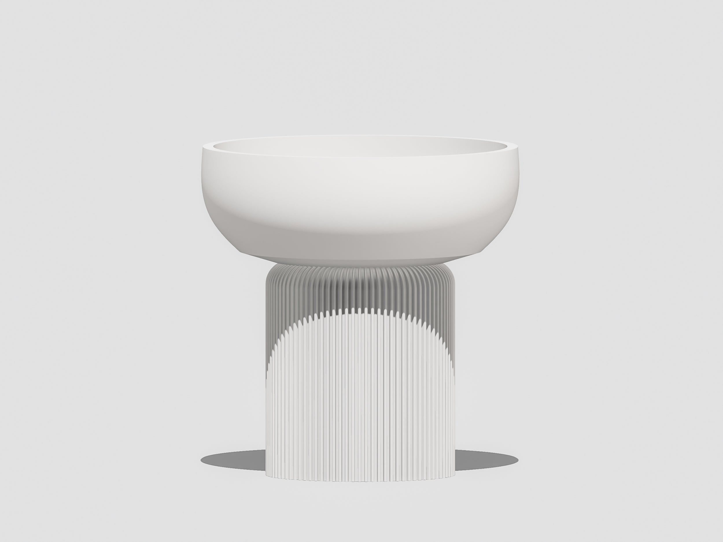 Modern Pedestal Plant Pot, Two-Piece
