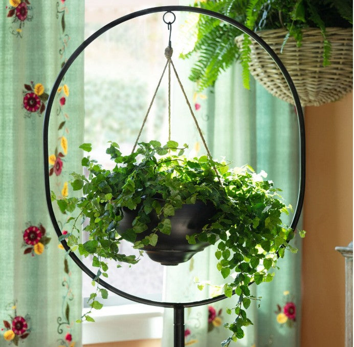 Park Hill | Spherical Iron Plant Stand