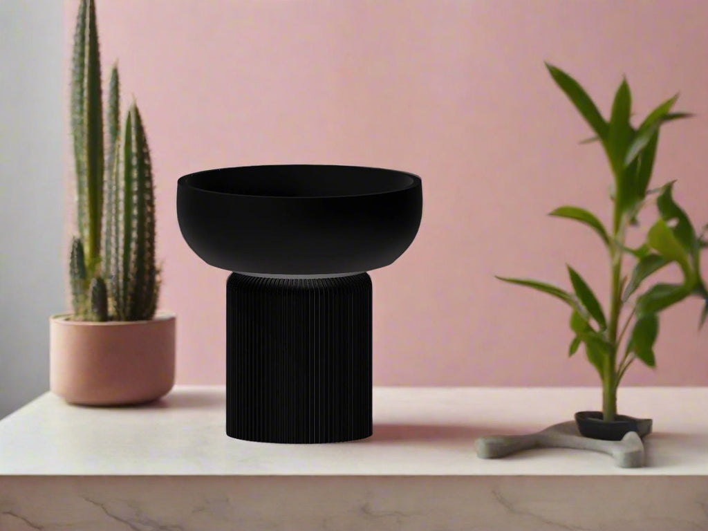 Modern Pedestal Plant Pot, Two-Piece